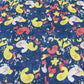 Navy Paisley 100% Cotton Floral Lawn Fabric 58" Wide Dressmaking Craft Draping Per Meter
