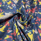 Midnight Abstract 100% Cotton Floral Lawn Fabric 58" Wide Dressmaking Craft Draping Per Meter