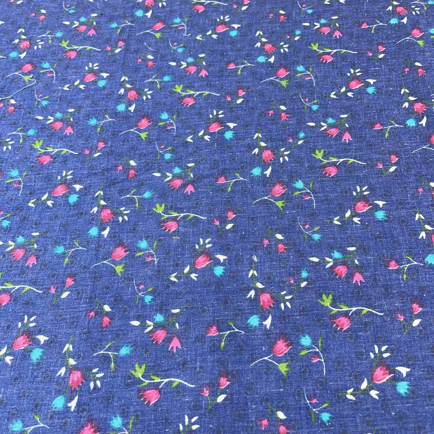 Midnight Meadow 100% Cotton Floral Lawn Fabric 58" Wide Dressmaking Craft Draping Per Meter