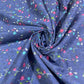 Midnight Meadow 100% Cotton Floral Lawn Fabric 58" Wide Dressmaking Craft Draping Per Meter