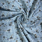 Blue Meadow 100% Cotton Floral Lawn Fabric 58" Wide Dressmaking Craft Draping Per Meter