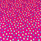 Hot Pink Hearts Print Crepe Fabric 58" Wide Dressmaking Draping Craft Material Per Meter