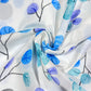 Blue & Purple Floral Polycotton Fabric 240cm Wide Sheeting Bedding Quilting Material Per Meter