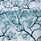 Blue Magnolia Floral Polycotton Fabric 240cm Wide Sheeting Bedding Quilting Material Per Meter