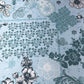 Blue Floral Paisley Polycotton Fabric 240cm Wide Sheeting Bedding Quilting Material Per Meter