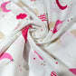 Pink Moon & Clouds Polycotton Fabric 240cm Wide Sheeting Bedding Quilting Material Per Meter