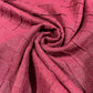Burgundy Diamond Pintuck Linen Blend Dressmaking Quilting Craft Fabric 54" Wide By The Meter