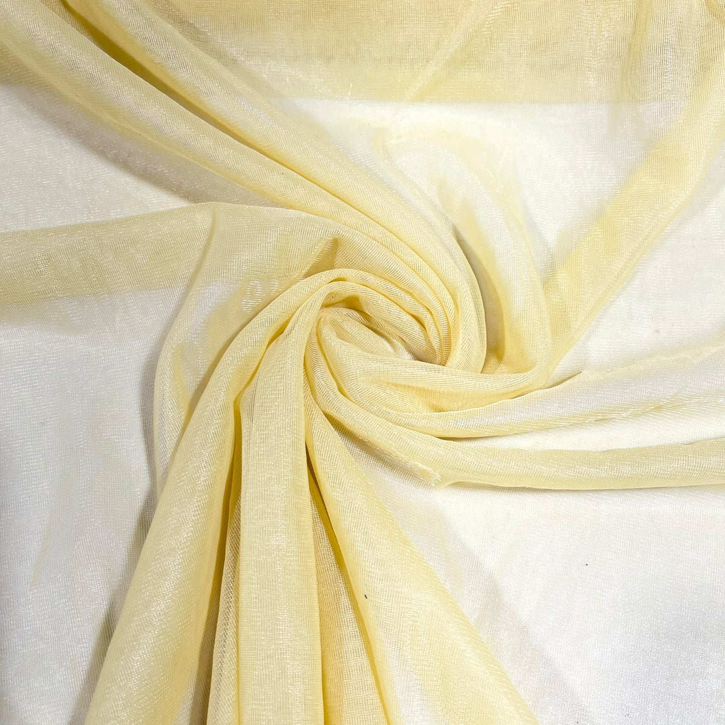 Lemon Nylon Stretch Net Fabric Sheer Dressmaking Costume Craft Material 58" Wide By The Meter