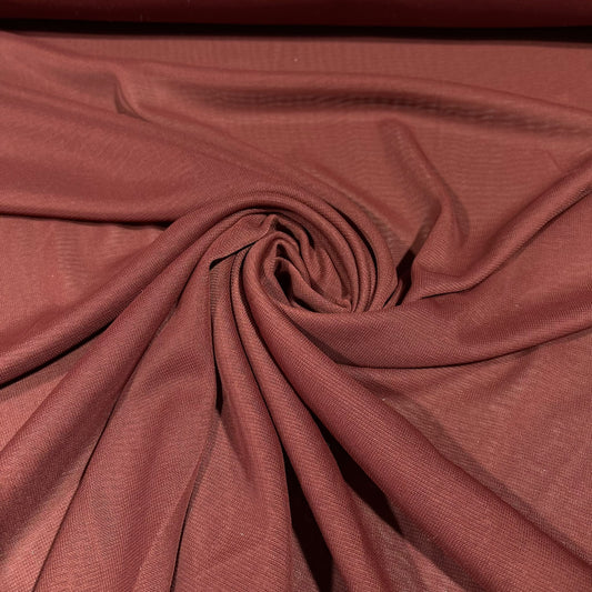 Rust Brown Mesh Stretch Net Fabric Sheer Dressmaking Costume Craft Material 58" Wide By The Meter