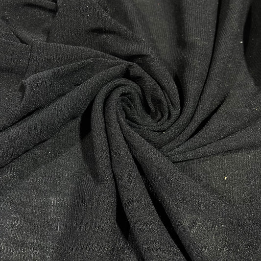Jet Black Power Mesh Stretch Net Fabric Sheer Dressmaking Costume Craft Material 58" Wide By The Meter