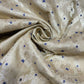 Light Gold Diamond Bloom Floral Jacquard Banarasi Brocade Bridal, Dressmaking, Costume Fabric 44" Wide By The Meter