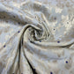 Pearl Grey Diamond Bloom Floral Jacquard Banarasi Brocade Bridal, Dressmaking, Costume Fabric 44" Wide By The Meter