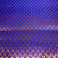 Royal Purple Gold Foil Leaf Banarasi Brocade Bridal, Dressmaking, Costume Fabric 44" Wide By The Meter