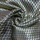 Black Gold Foil Leaf Banarasi Brocade Bridal, Dressmaking, Costume Fabric 44" Wide By The Meter