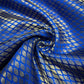Royal Blue Gold Foil Leaf Banarasi Brocade Bridal, Dressmaking, Costume Fabric 44" Wide By The Meter