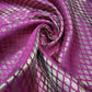 Magenta Pink Gold Foil Leaf Banarasi Brocade Bridal, Dressmaking, Costume Fabric 44" Wide By The Meter