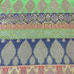 Multicolour - Mint Green Navy Gold Floral Jacquard Ornamental Banarasi Brocade Bridal, Dressmaking, Costume Fabric 44" Wide By The Meter