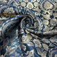 Black Floral Weave Banarasi Brocade Bridal, Dressmaking, Costume Fabric 44" Wide By The Meter