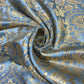 Silver Grey Weave Banarasi Brocade Bridal, Dressmaking, Costume Fabric 44" Wide By The Meter
