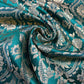 Bottle Green Weave Banarasi Brocade Bridal, Dressmaking, Costume Fabric 44" Wide By The Meter
