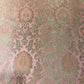 Coral Pink Tulip Damask Banarasi Brocade Bridal, Dressmaking, Costume Fabric 44" Wide By The Meter