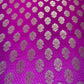 Hot Pink Royal Emblem Banarasi Brocade Bridal, Dressmaking, Costume Fabric 44" Wide By The Meter