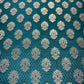 Bottle Green Royal Emblem Banarasi Brocade Bridal, Dressmaking, Costume Fabric 44" Wide By The Meter