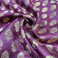 Burgundy Royal Emblem Banarasi Brocade Bridal, Dressmaking, Costume Fabric 44" Wide By The Meter