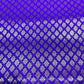 Royal Purple Daisy Floral Banarasi Brocade Bridal, Dressmaking, Costume Fabric 44" Wide By The Meter
