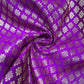 Magenta Daisy Floral Banarasi Brocade Bridal, Dressmaking, Costume Fabric 44" Wide By The Meter