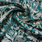 Bottle Green Floral Tulip Banarasi Brocade Bridal, Dressmaking, Costume Fabric 44" Wide By The Meter