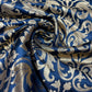Black Floral Tulip Banarasi Brocade Bridal, Dressmaking, Costume Fabric 44" Wide By The Meter