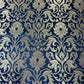 Black Floral Tulip Banarasi Brocade Bridal, Dressmaking, Costume Fabric 44" Wide By The Meter