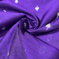 Purple Ace of Spades Print Raw Silk Dupion Dressmaking Craft Fabric 44" Wide By The Meter