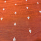 Burnt Orange Ace of Spades Print Raw Silk Dupion Dressmaking Craft Fabric 44" Wide By The Meter