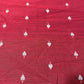 Raspberry Red Ace of Spades Print Raw Silk Dupion Dressmaking Craft Fabric 44" Wide By The Meter