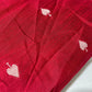 Raspberry Red Ace of Spades Print Raw Silk Dupion Dressmaking Craft Fabric 44" Wide By The Meter