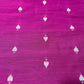Fuchsia Pink Ace of Spades Print Raw Silk Dupion Dressmaking Craft Fabric 44" Wide By The Meter