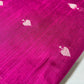 Fuchsia Pink Ace of Spades Print Raw Silk Dupion Dressmaking Craft Fabric 44" Wide By The Meter