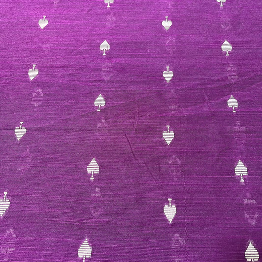 Orchid Purple Ace of Spades Print Raw Silk Dupion Dressmaking Craft Fabric 44" Wide By The Meter