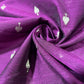 Orchid Purple Ace of Spades Print Raw Silk Dupion Dressmaking Craft Fabric 44" Wide By The Meter