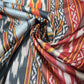 Ethnic Ikat Stripes Printed Digital 100% Cotton Dressmaking Costume Craft Fabric 44" Wide By The Meter