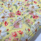 Yellow Floral Blossom Printed Digital 100% Cotton Dressmaking Costume Craft Fabric 44" Wide By The Meter