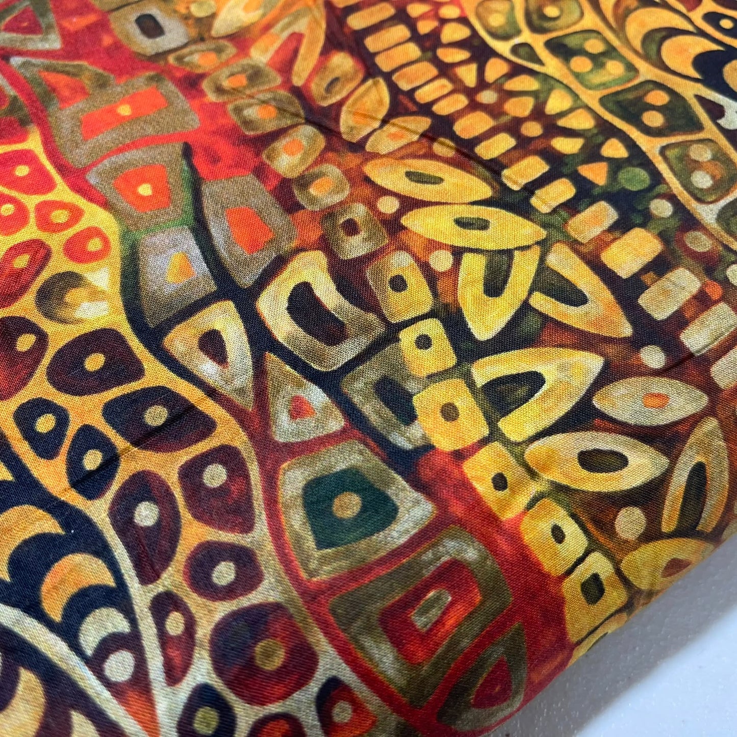 Boho Abstract Printed Digital 100% Cotton Dressmaking Costume Craft Fabric 44" Wide By The Meter