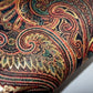 Brown Imperial Paisley Gold Foil Printed Satin Dressmaking Costume Craft Fabric 44" Wide By The Meter