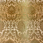 Peach Damask Leaf Banarasi Brocade Bridal, Dressmaking, Costume Fabric 44" Wide By The Meter