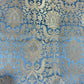 Grey Damask Leaf Banarasi Brocade Bridal, Dressmaking, Costume Fabric 44" Wide By The Meter