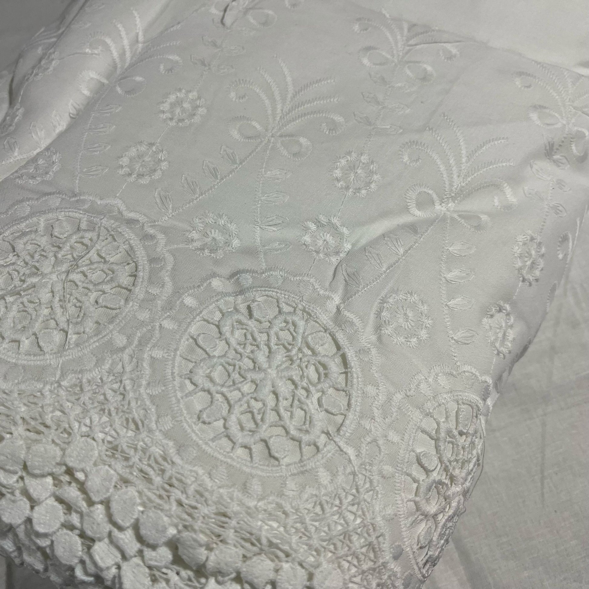 Cotton Floral Embroidery Fabric Lace Broderie Anglaise Dress Craft Mat I Need Fabrics Cotton Floral Embroidery Fabric Lace Broderie Anglaise Dress Craft Mat I Need Fabrics