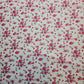 White Floral 100% Cotton Cord Woven Velvet Corduroy Fabric Upholstery Dress Material 58"