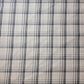 White Navy 100% Cotton Tartan Check Plaid / Stripe Dress Fabric Craft Quilting Material 58" By The Meter